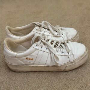 Gola White Platform Sneakers